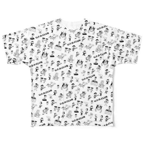 U.F.O.CLUBオリジナルフルグラフィックTシャツ All-Over Print T-Shirt