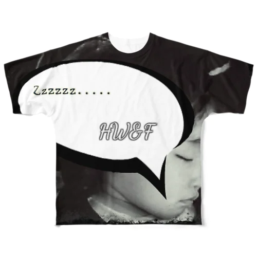 HW&F_寝顔 All-Over Print T-Shirt