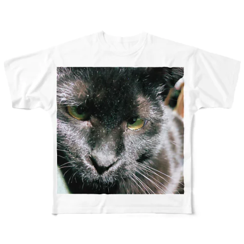 きょうの黒猫 フルグラフィックTシャツ