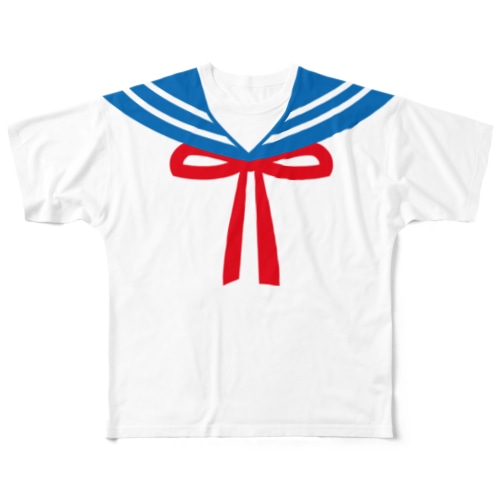 カラー別セーラープリント All-Over Print T-Shirt