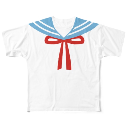 カラー別セーラープリント All-Over Print T-Shirt