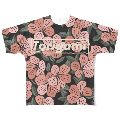 トリガミ禁止(ボタニカル) All-Over Print T-Shirt