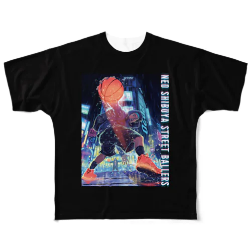 NEO SHIBUYA STREET BALLERS【スポーツ兼用】 All-Over Print T-Shirt