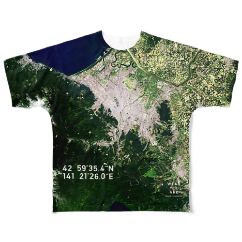 北海道 札幌市 Tシャツ 両面 All-Over Print T-Shirt