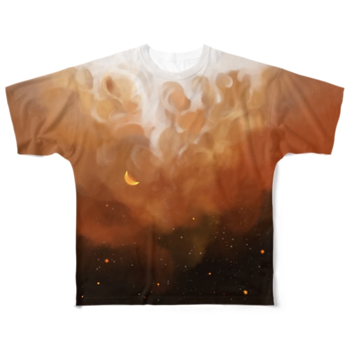 夜空とアイスコーヒー All-Over Print T-Shirt
