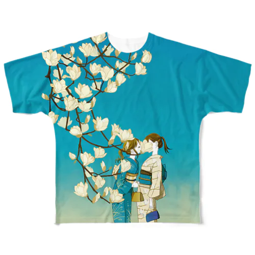 白蓮 All-Over Print T-Shirt