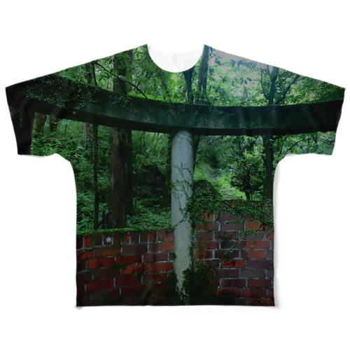 森の廃墟 All-Over Print T-Shirt