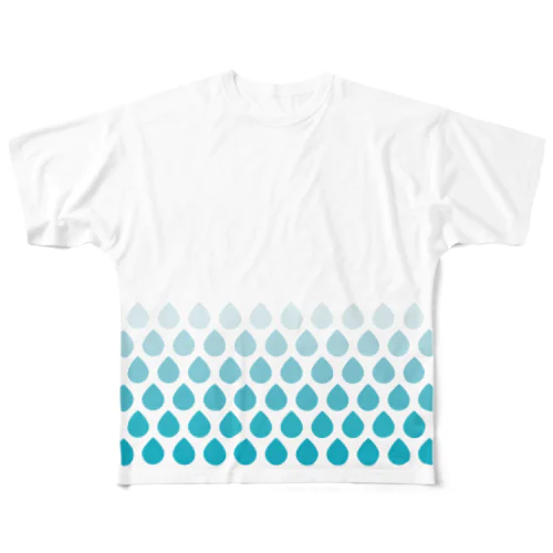 涙滴ウロコ ver.2 All-Over Print T-Shirt