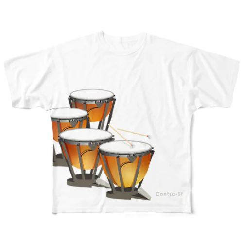 Timpani フルグラフィックTシャツ