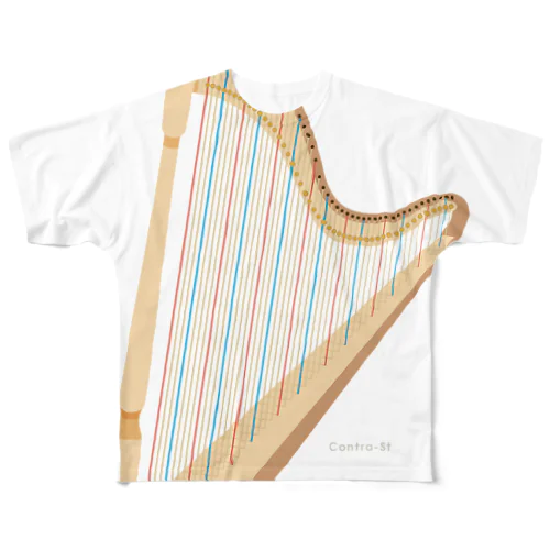 How many Harp Strings? All-Over Print T-Shirt