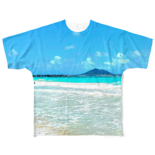 天国のビーチ🏖 フルグラフィックTシャツ