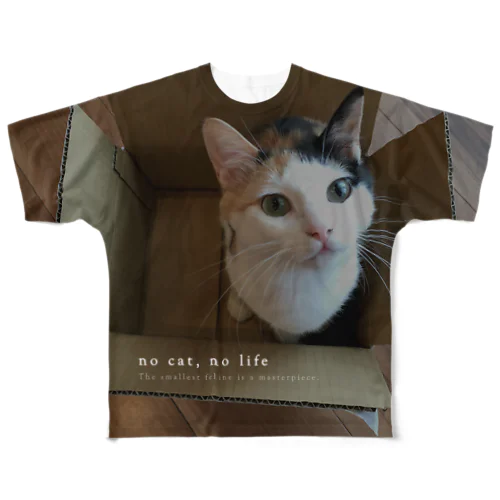 つくね＊no cat no life フルグラフィックTシャツ