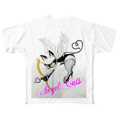 Angle Cats  フルグラフィックTシャツ