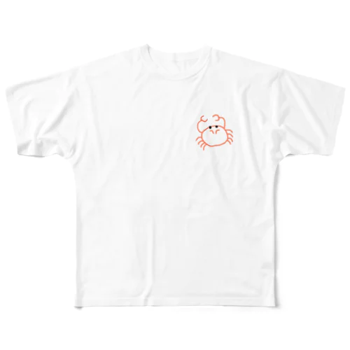 かに フルグラフィックTシャツ