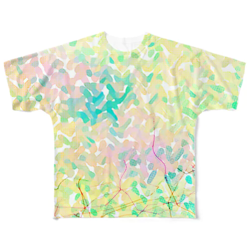 digital watercolor フルグラフィックTシャツ