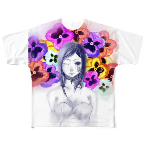 綺麗な世界 All-Over Print T-Shirt