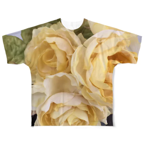 黄薔薇 フルグラフィックTシャツ