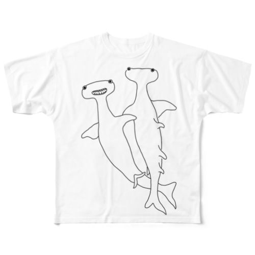 しゅもくざめ All-Over Print T-Shirt