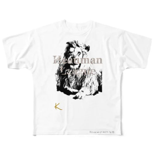 Lion T-Shirts Heauman League All-Over Print T-Shirt