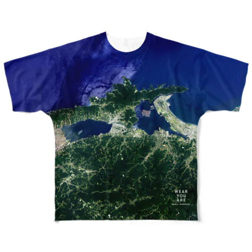 島根県 松江市 Tシャツ 両面 All-Over Print T-Shirt