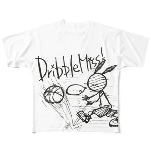 ドリブルミス！ フルグラフィックTシャツ