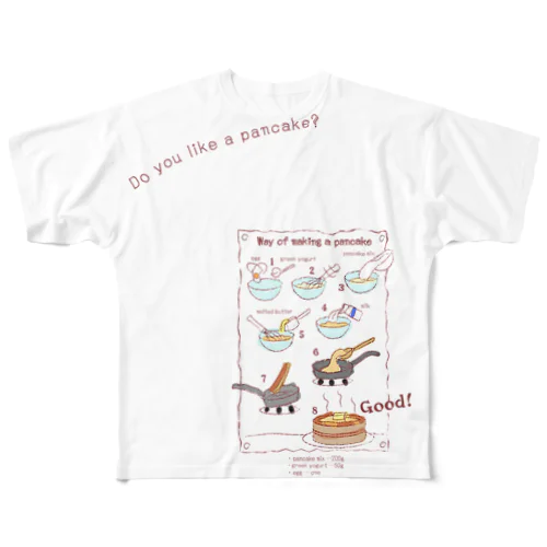 ホットケーキはお好き？　Tシャツ フルグラフィックTシャツ