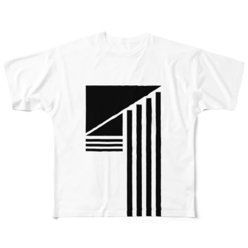 geometrical All-Over Print T-Shirt