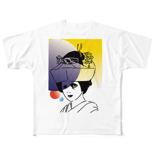 中秋の月 All-Over Print T-Shirt