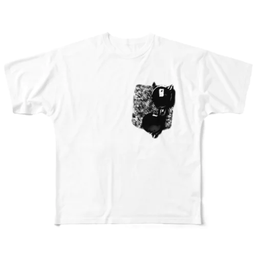 Shades in Pocket All-Over Print T-Shirt