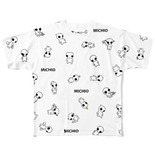 宇宙人みちお All-Over Print T-Shirt