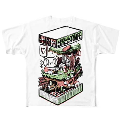 カメントツ×ジェリージェリーカフェ All-Over Print T-Shirt