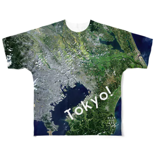 千葉県 船橋市 Tシャツ 両面 All-Over Print T-Shirt