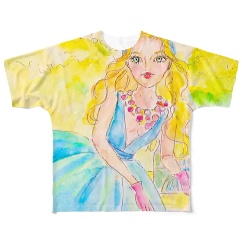 プリンセスシリーズ　新しいわたし フルグラフィックTシャツ