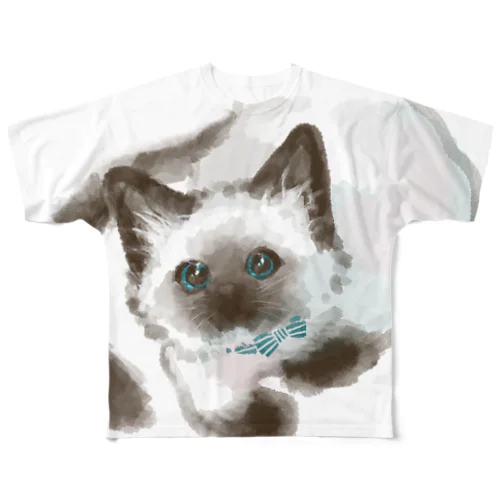 ラグドールねこ All-Over Print T-Shirt