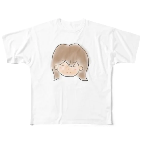 ほほ笑み All-Over Print T-Shirt
