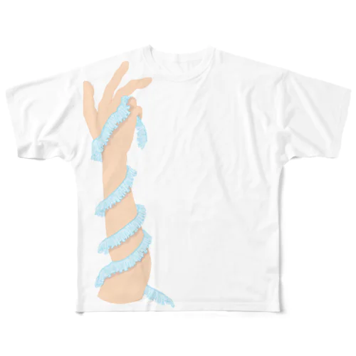 フリル All-Over Print T-Shirt