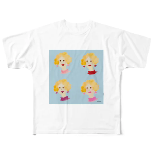 マダムセンターパート All-Over Print T-Shirt