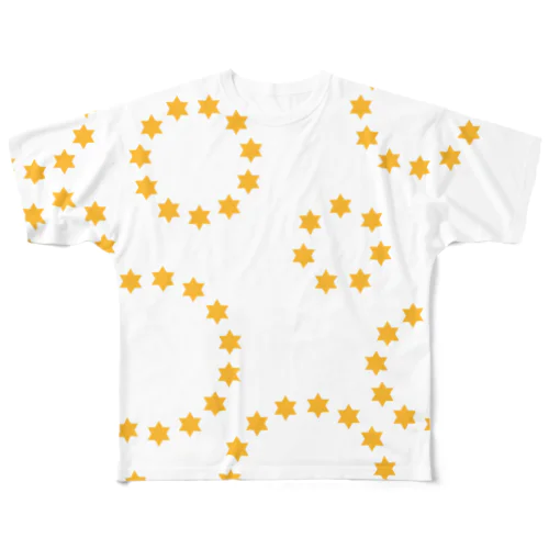 星環（両面/白） All-Over Print T-Shirt