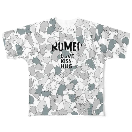 ROMEOnekokamo All-Over Print T-Shirt