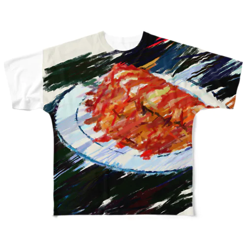 大盛りオムライススケッチ2 All-Over Print T-Shirt