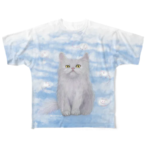 ペルシャ猫とハツカネズミ All-Over Print T-Shirt