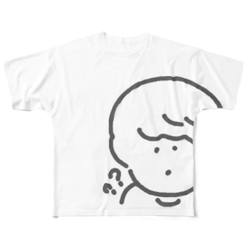 たぶんくん 疑問符 All-Over Print T-Shirt