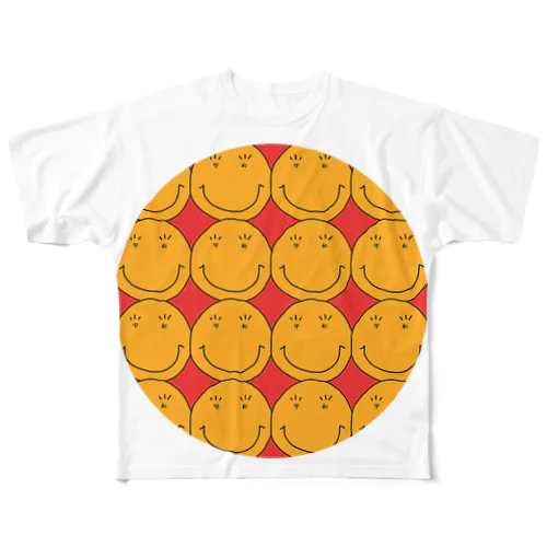 にこにこ平和の輪 All-Over Print T-Shirt