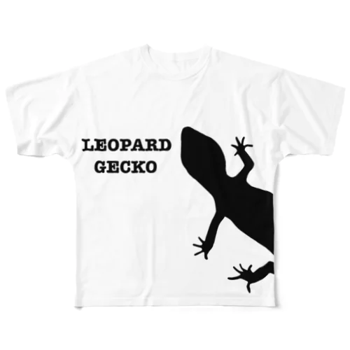 leopardgecko フルグラフィックTシャツ
