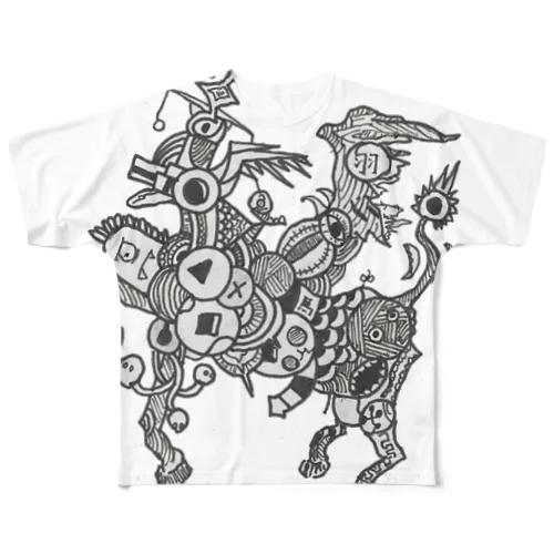 廃棄ペガサス All-Over Print T-Shirt