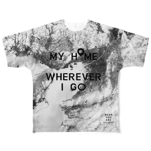 兵庫県 西宮市 Tシャツ 両面 All-Over Print T-Shirt