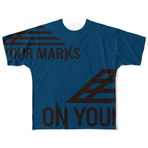 on your marks Ｔシャツ All-Over Print T-Shirt