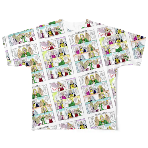 大天使達の秘密omicパターン旧バージョン All-Over Print T-Shirt