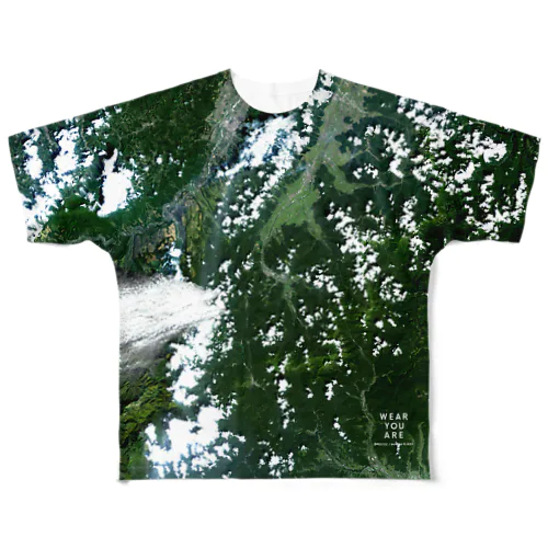 新潟県 南魚沼郡 Tシャツ 両面 All-Over Print T-Shirt