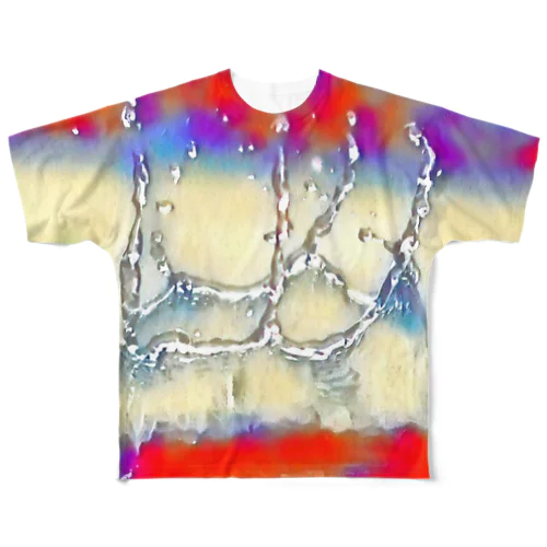 アート水滴 All-Over Print T-Shirt